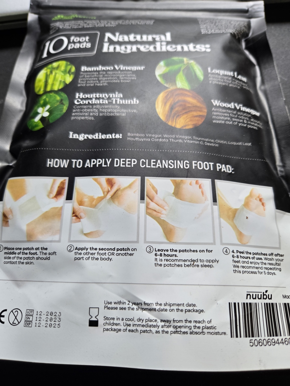 NUUBU Deep Cleansing Footpads | 10 Pads - Picture 4 of 5